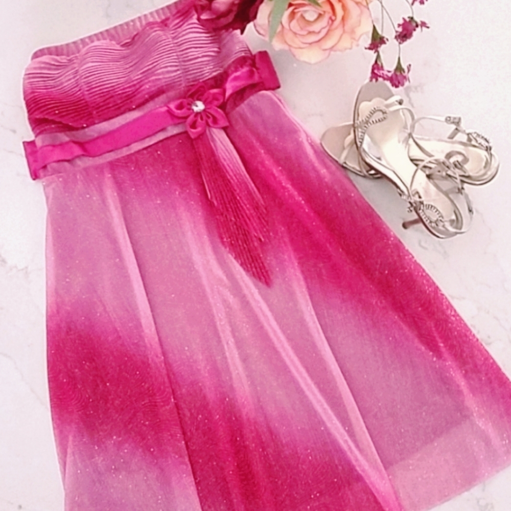 ITALIAN DESIGNED ONE OF A KIND Dress Donna Moda Italiana, Pink
